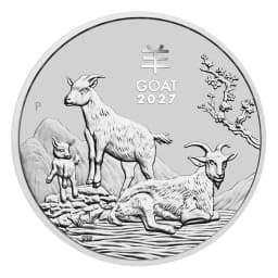 1 oz Lunar III Goat Silver Coin 2027 — צד קדמי (תמונה ממוזערת)
