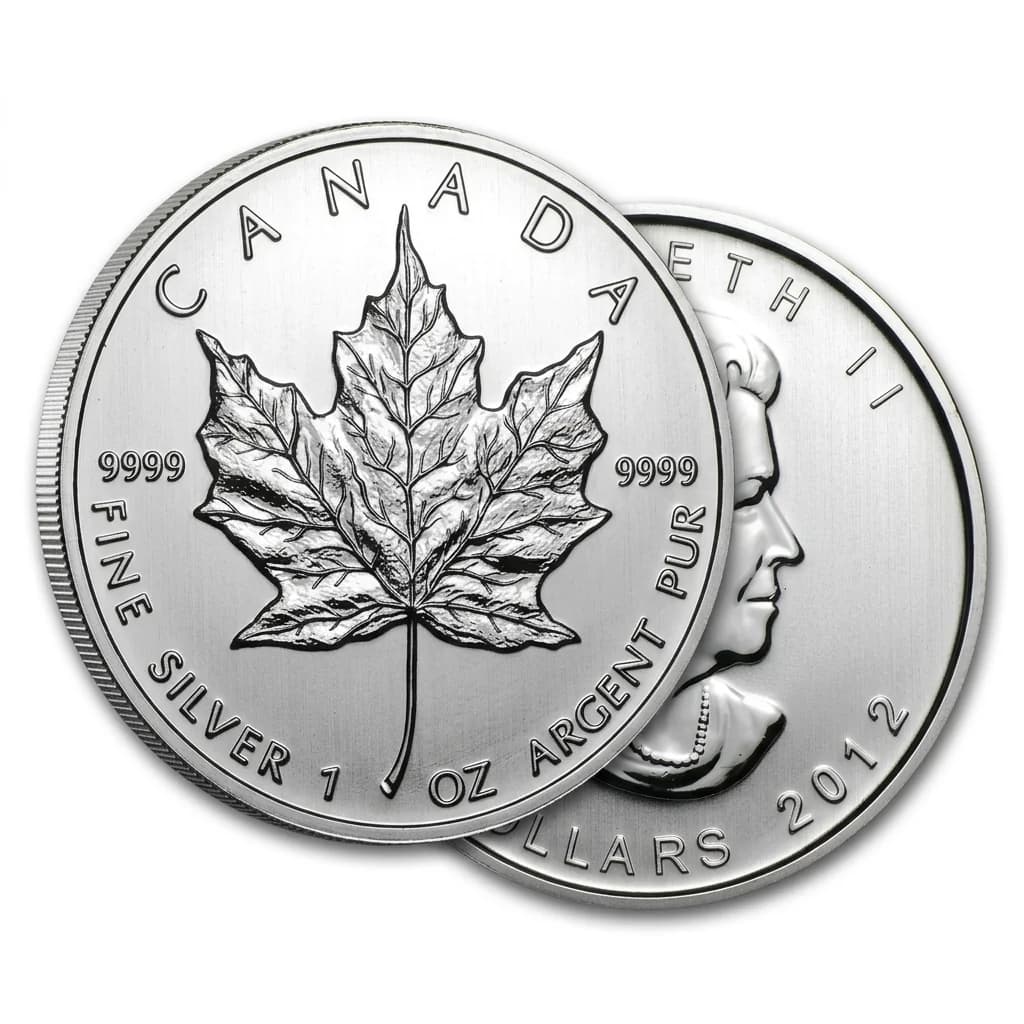 מטבע כסף 1 אונקיה .9999 — מייפל ליף קנדי $5 2012