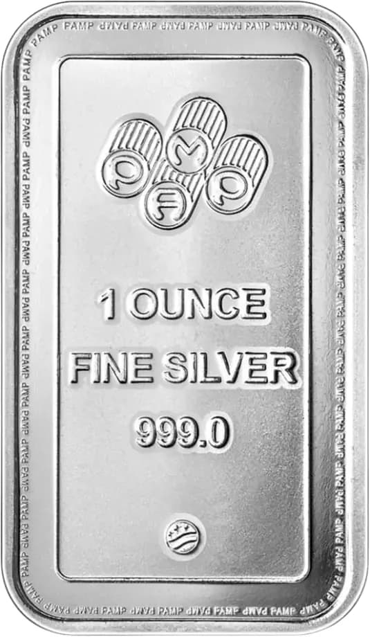 מטילי כסף 20 × 1 אונקיה .999 — PAMP USA (טיוב)